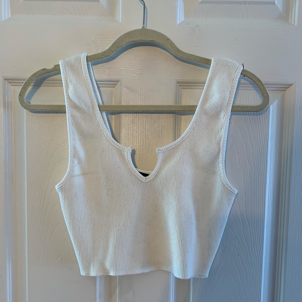 White Crop Top